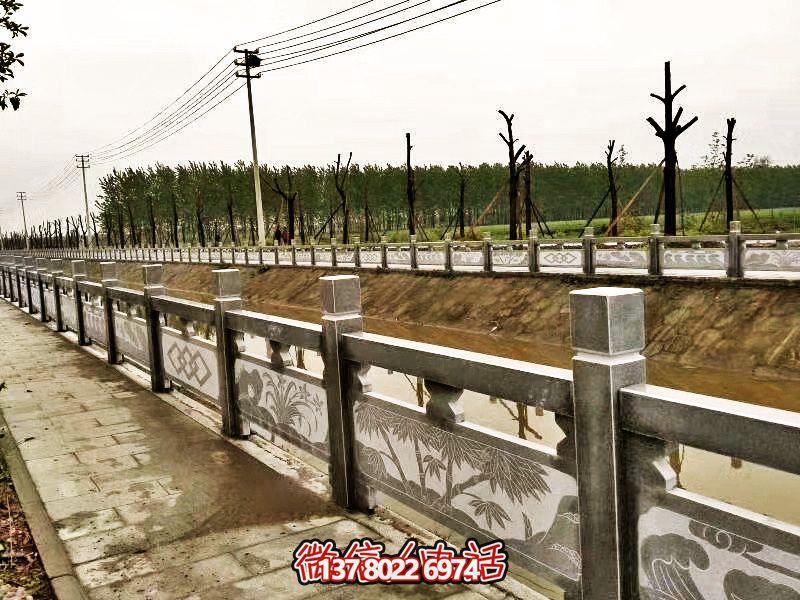 美化城市河道，完美防護欄桿，大理石裝飾