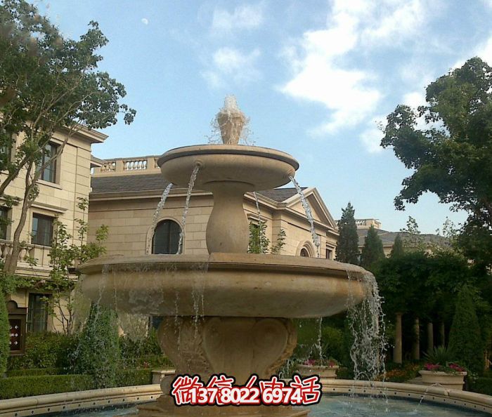 自然的質(zhì)感，夢幻的景觀——別墅大理石景觀雕塑噴泉